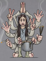 Neil wishing he had 12 arms