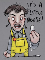 Rik with a little mouse