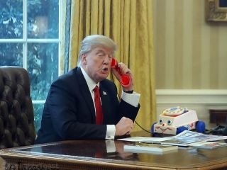 Trump on the phone